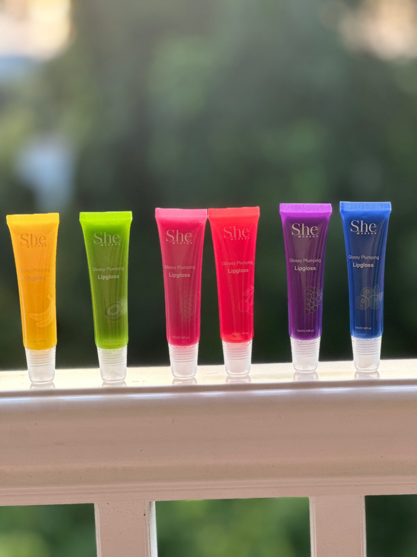 🍌🍒Fruity Glossy Plumping Lip Gloss🍇🥝