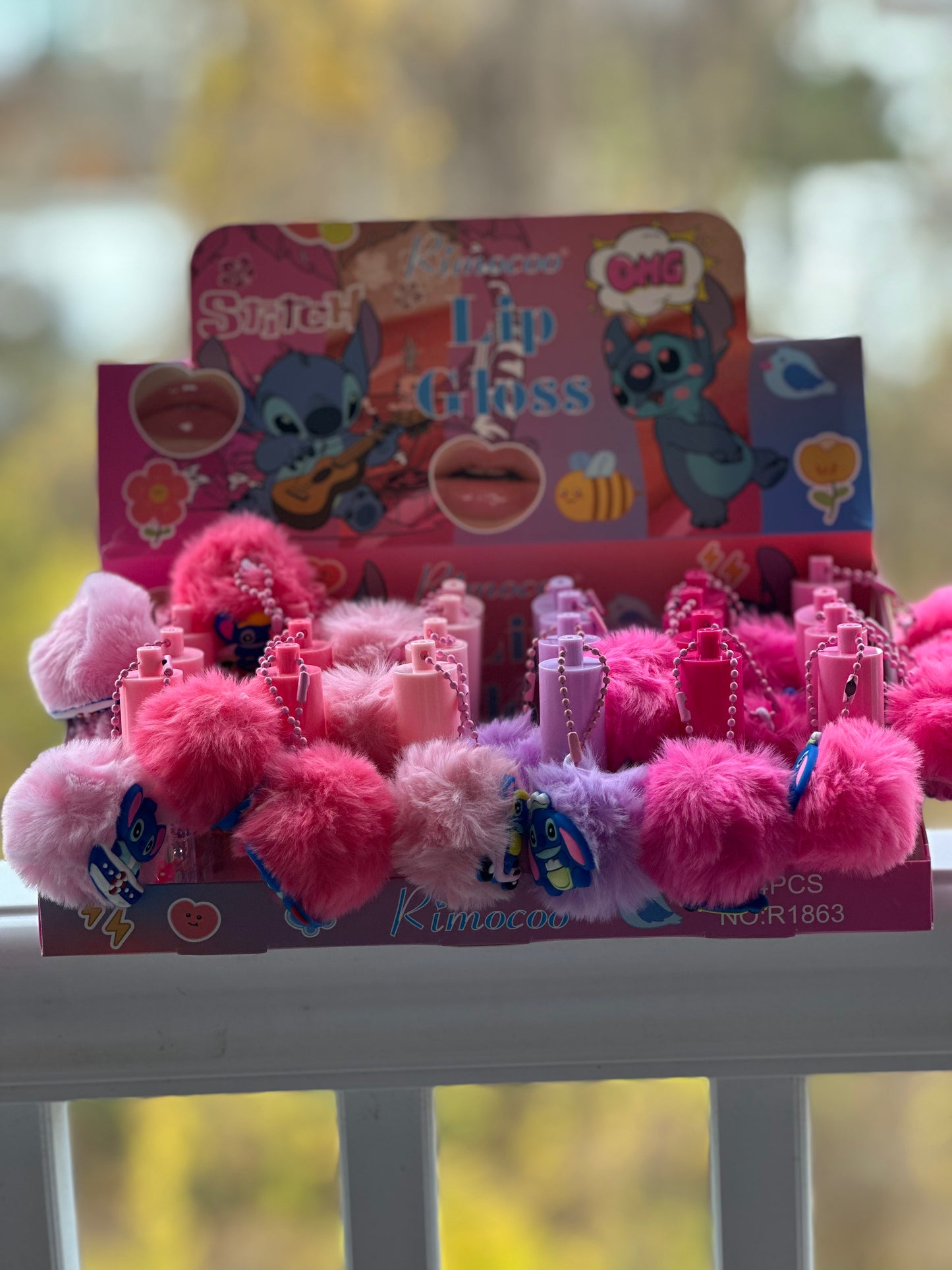 ✨Stitch Pompom Lip Gloss✨