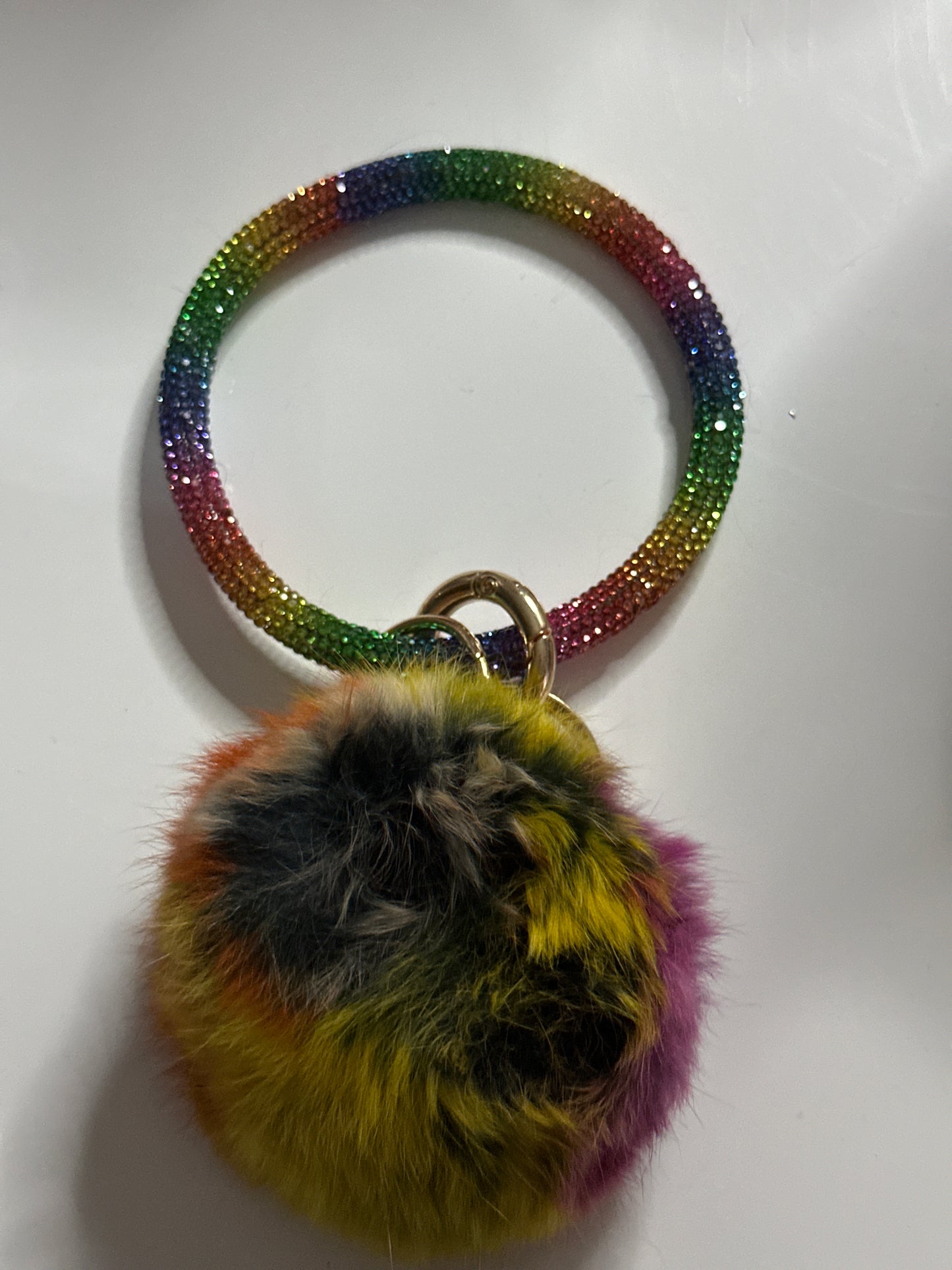 ✨Bling Bling Puff Ball Keychain✨