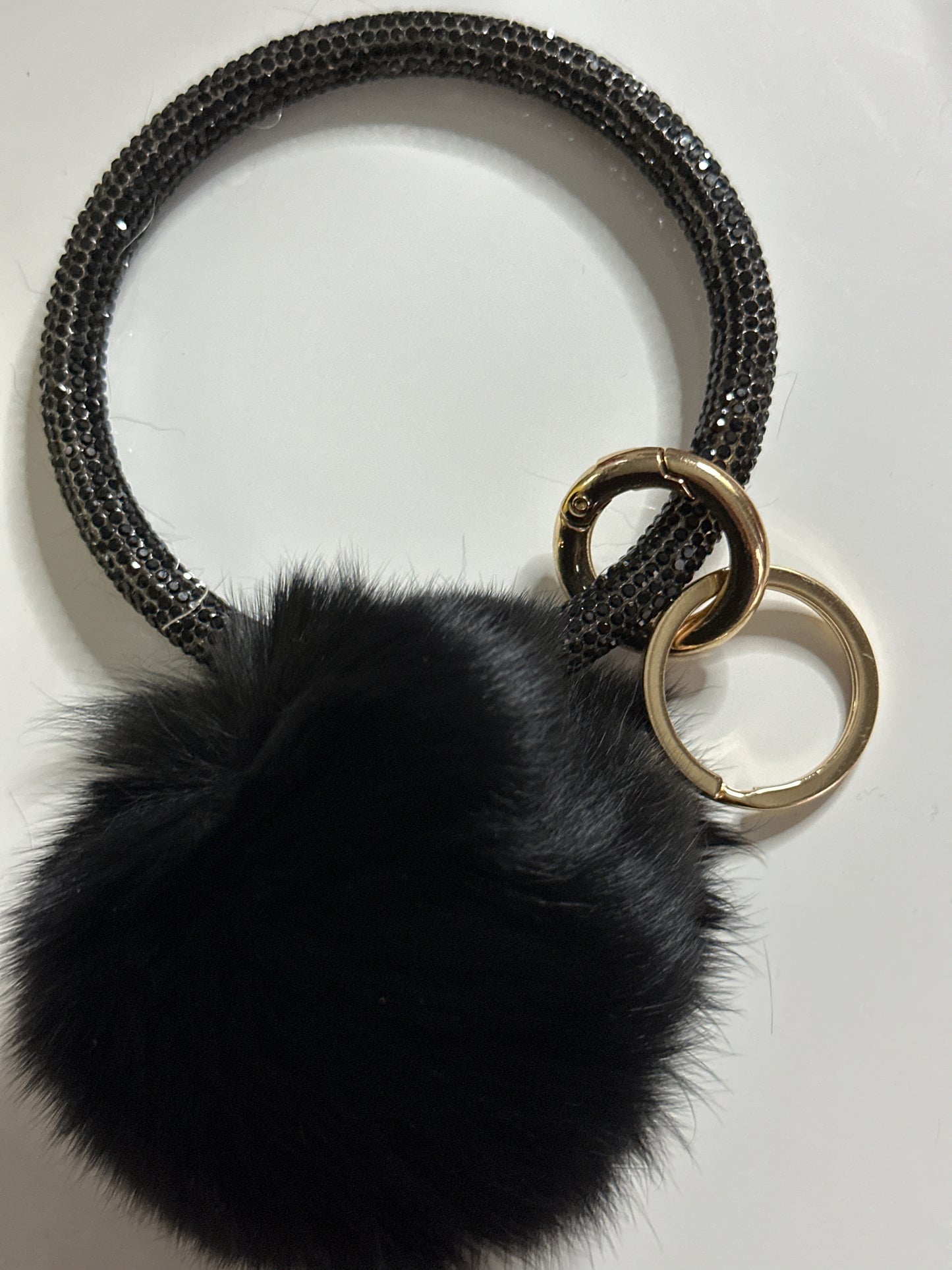 ✨Bling Bling Puff Ball Keychain✨