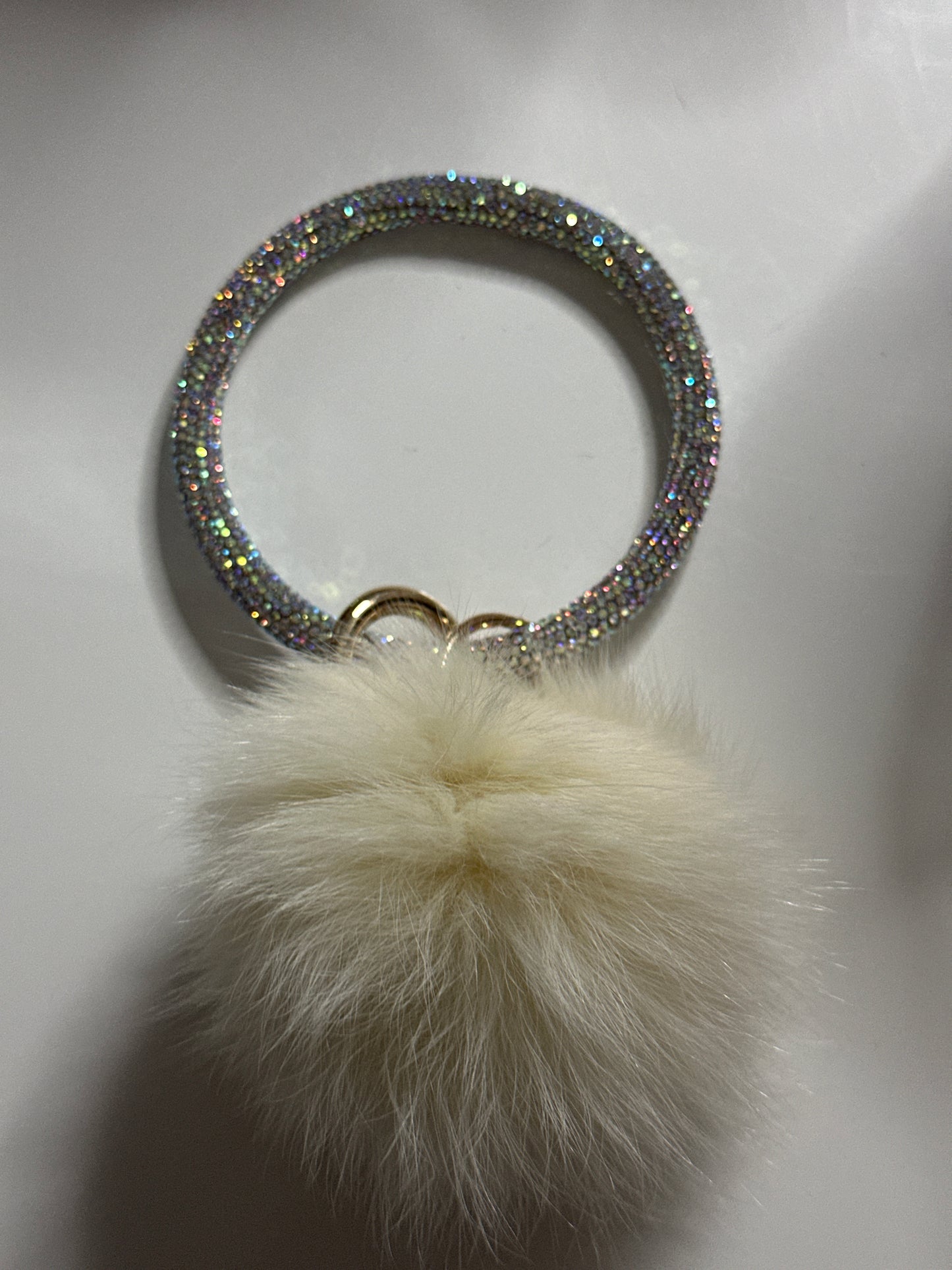 ✨Bling Bling Puff Ball Keychain✨