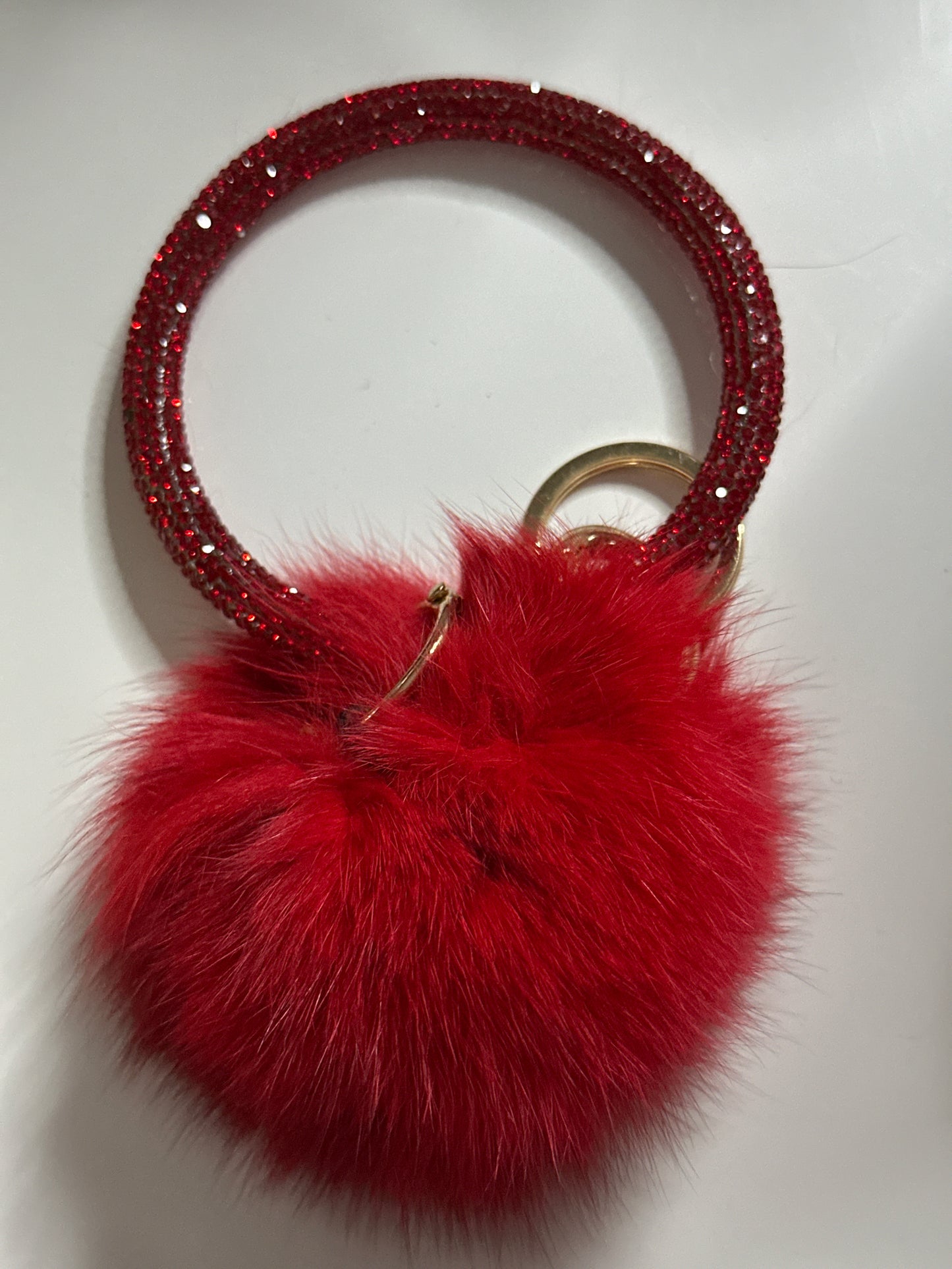 ✨Bling Bling Puff Ball Keychain✨