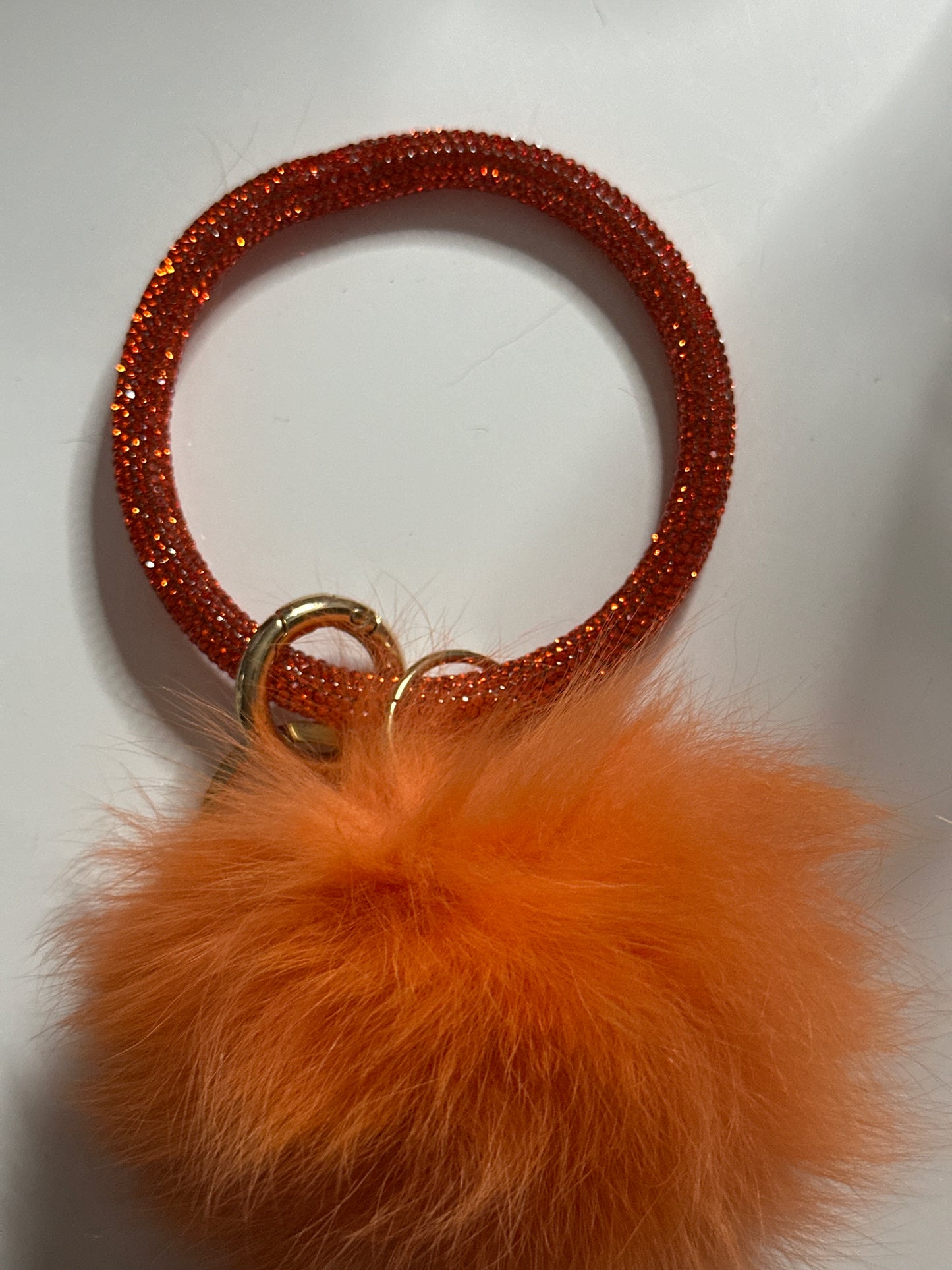 ✨Bling Bling Puff Ball Keychain✨