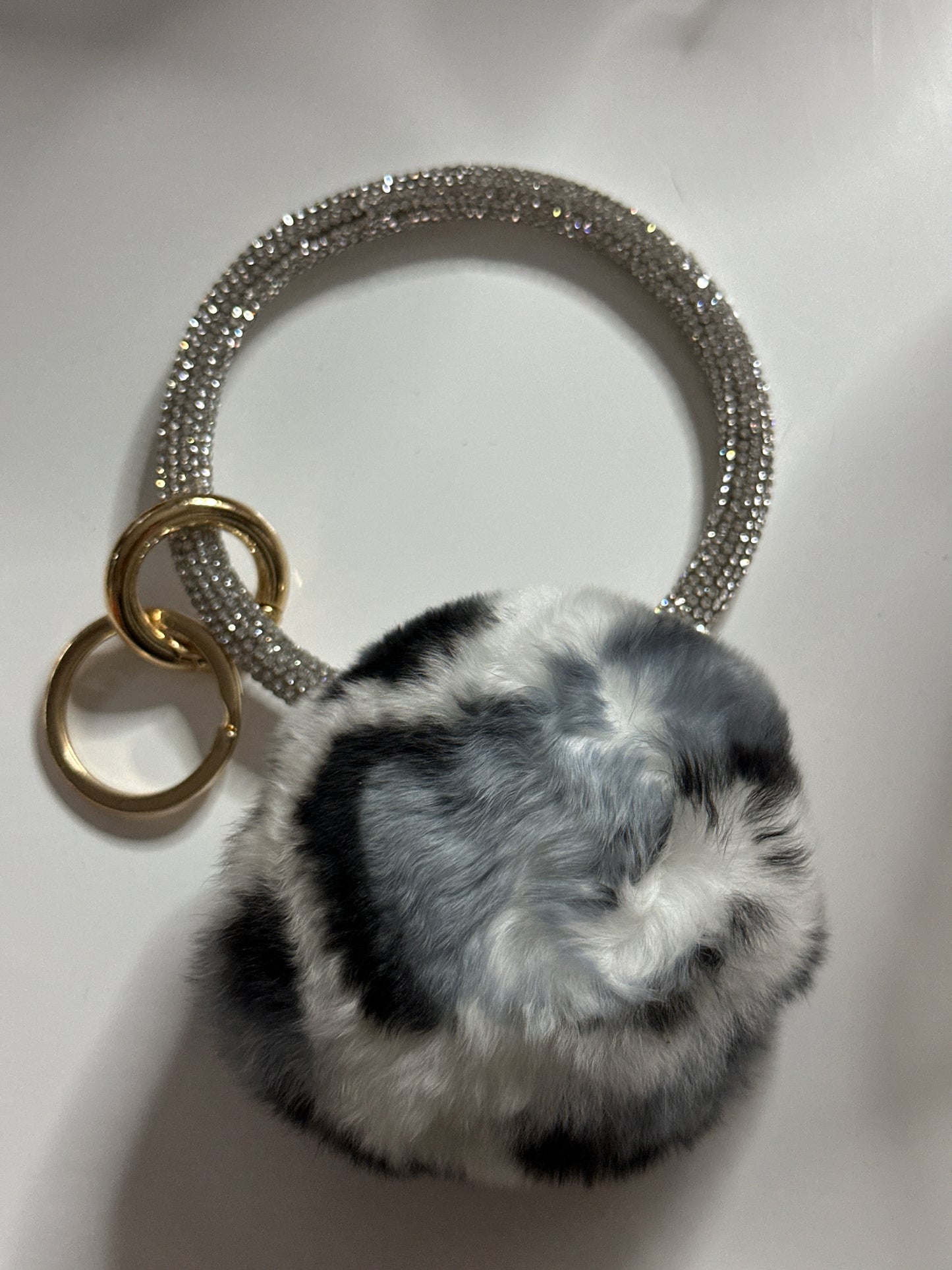 ✨Bling Bling Puff Ball Keychain✨