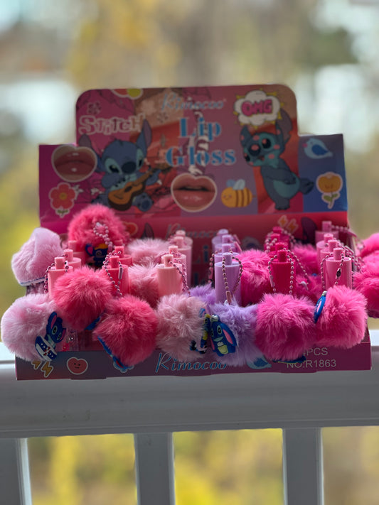 ✨Stitch Pompom Lip Gloss✨