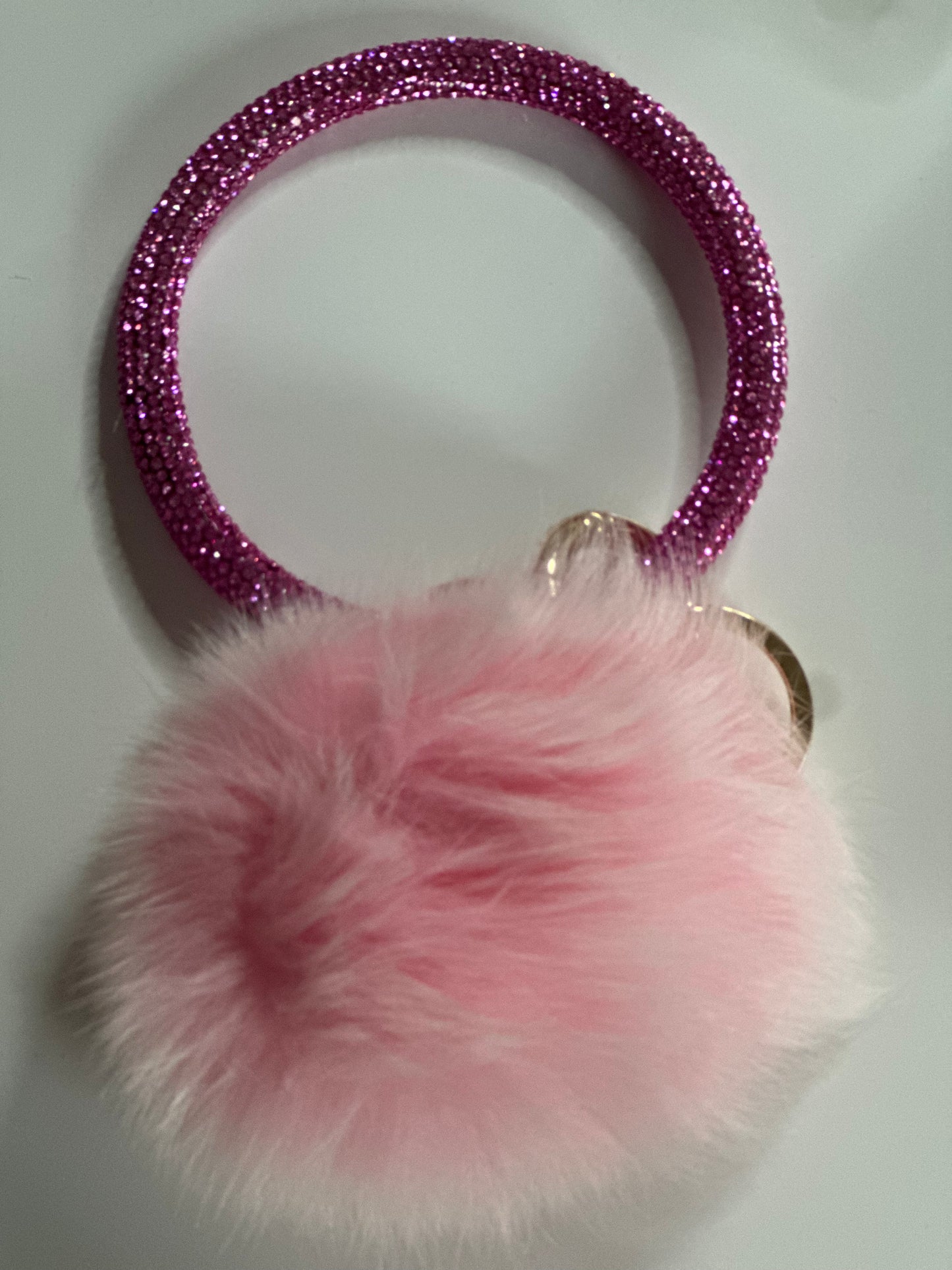 ✨Bling Bling Puff Ball Keychain✨