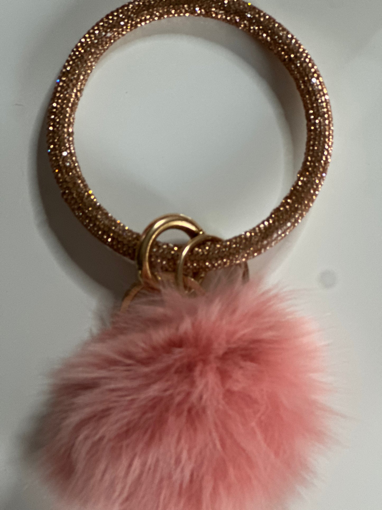 ✨Bling Bling Puff Ball Keychain✨