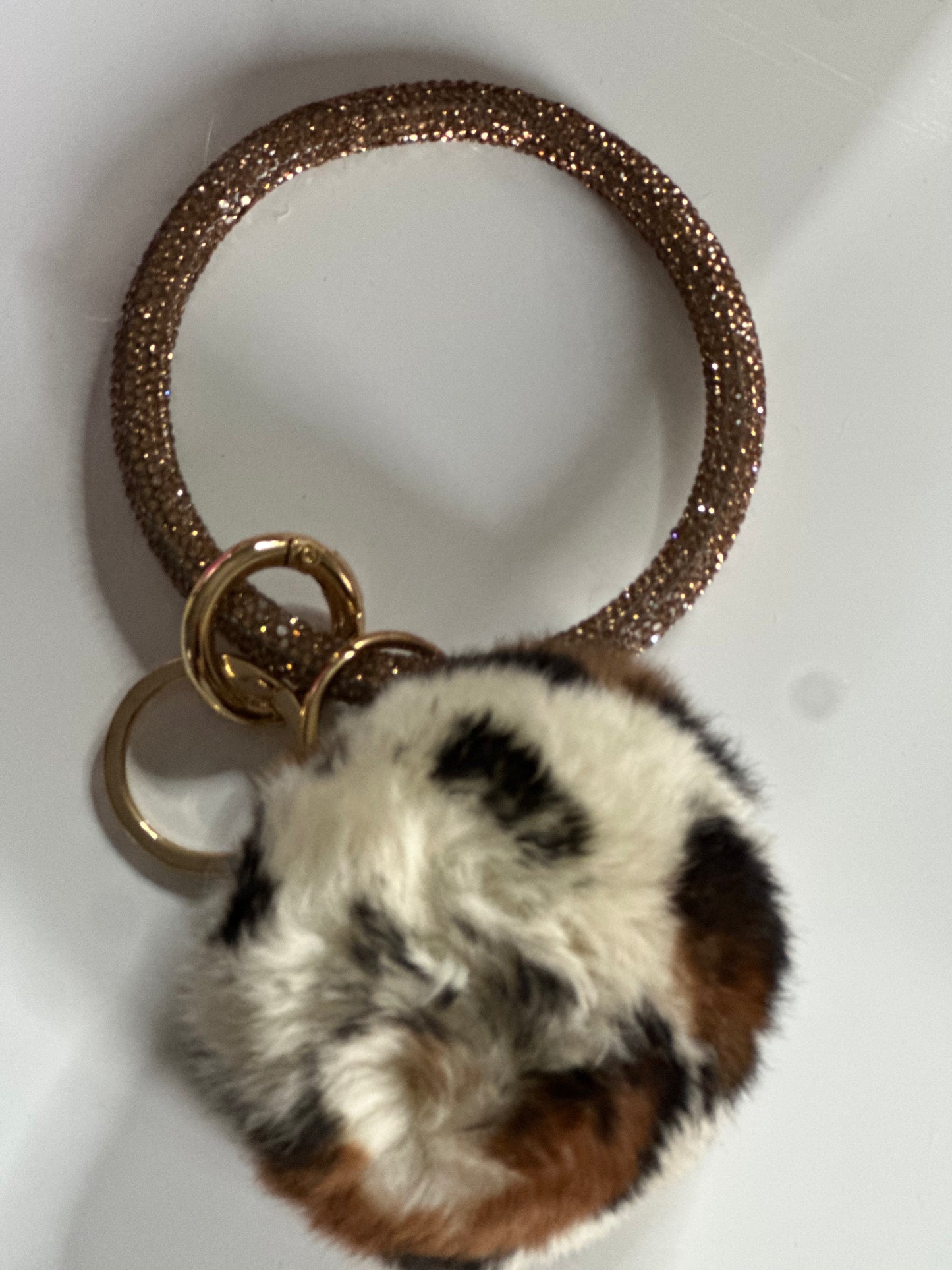 ✨Bling Bling Puff Ball Keychain✨