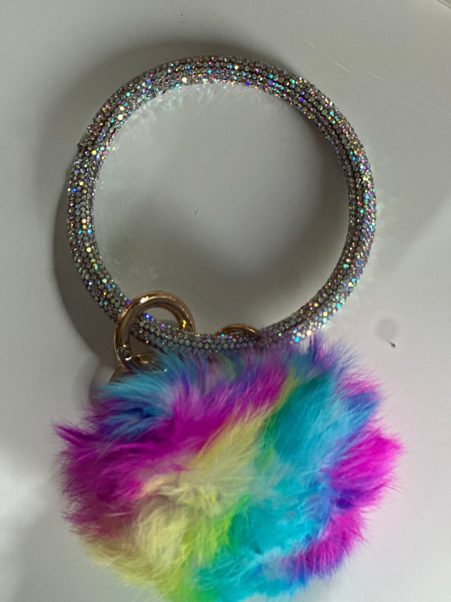 ✨Bling Bling Puff Ball Keychain✨