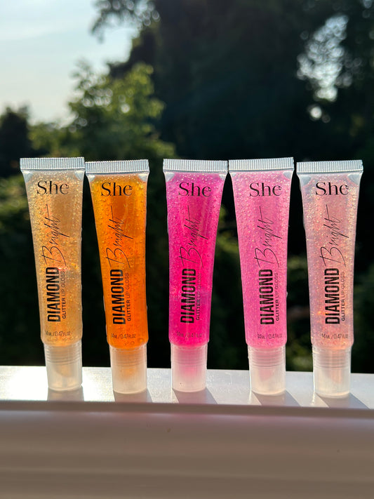 ✨S.HE Diamond Bright Glitter Lip Gloss✨